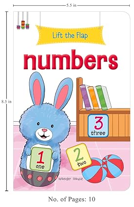 Lift the Flap - Numbers : Early Learning Novelty Board Book For Children - Aaram Parents