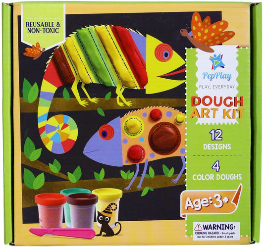 PepPlay Clay Dough Art Kit - 3 Variants (Numbers, Alphabets, Art Kit)
