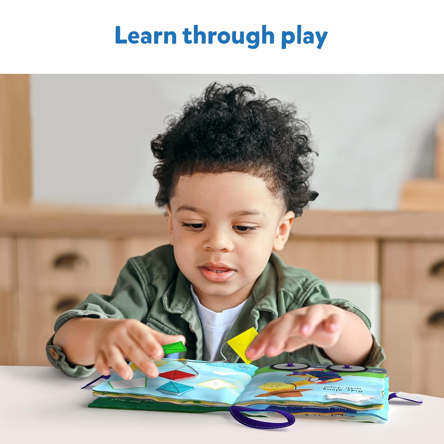 Skillmatics Quiet Book - Sensory Activity Book with 11 Interactive Daily Activities, Gifts for Kids Ages 18 Months to 4 Years,Multicolor