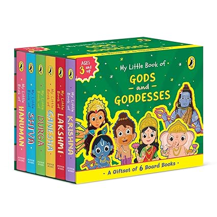 My Little Book of Gods and Goddesses- A gift set of 6 board books - Aaram Parents