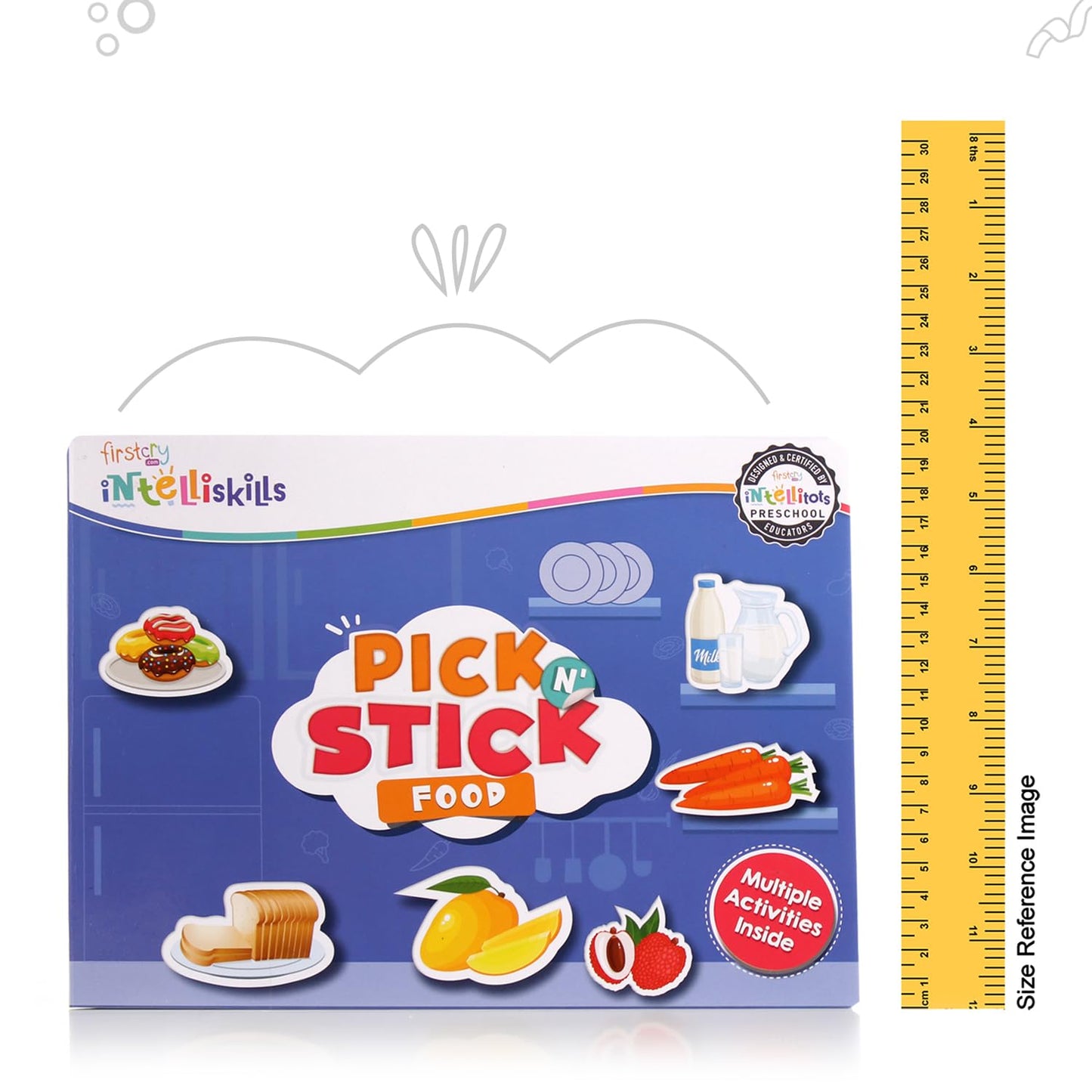 Intelliskills Premium Pick N' Stick Food Activity Busy Book