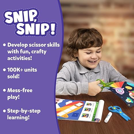 Skillmatics Snip Snip- Scissor Skills Activity Book - Multithemed - Aaram Parents