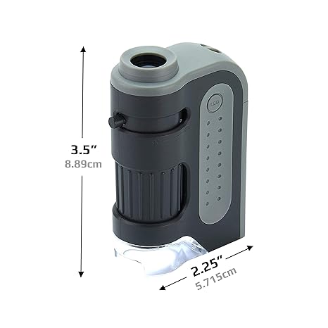 Carson MicroBrite Pro 60x-120x LED Lighted Pocket Microscope(MM-350) - Aaram Parents