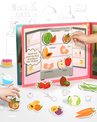 Intelliskills Premium Pick N' Stick Food Activity Busy Book