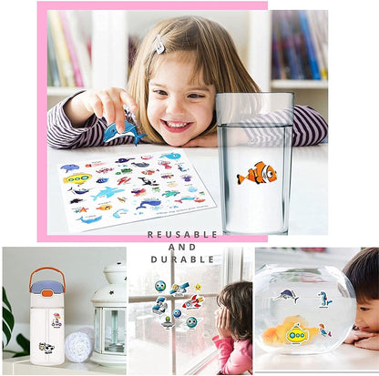 Chocozone 32 Reusable PVC Stickers Book Waterproof Stickers Toys (4 Variants)
