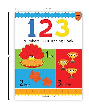 Preschool Activity Book: 123 - Numbers 1-10 Tracing Book For Kids - Aaram Parents