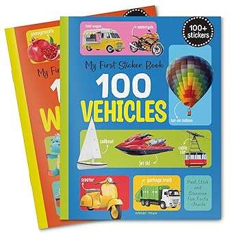 My First 100 Vehicles Stickers