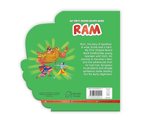 My First Shaped Board Book: Illustrated Ram Hindu Mythology Book for Kids Age 2+ (Indian Gods and Goddesses) - Aaram Parents