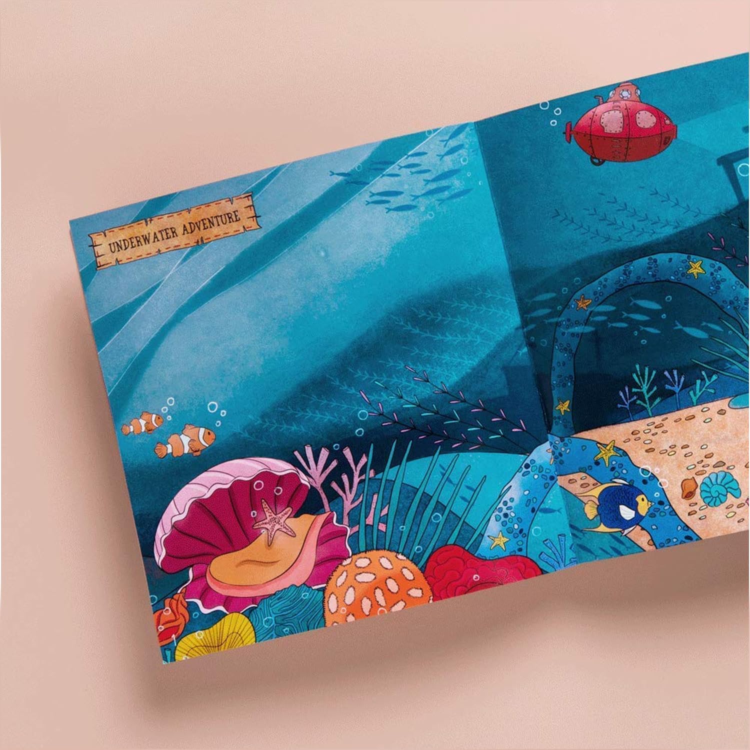 Sticky Scapes Adventure Sticker Book for Kids with 100+ Stickers | Quick Learning Sticker Activity Book For Fun and Creativity | Daffodil Lane Books