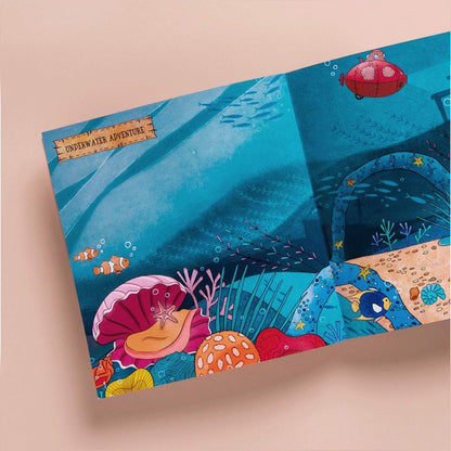 Sticky Scapes Adventure Sticker Book for Kids with 100+ Stickers | Quick Learning Sticker Activity Book For Fun and Creativity | Daffodil Lane Books
