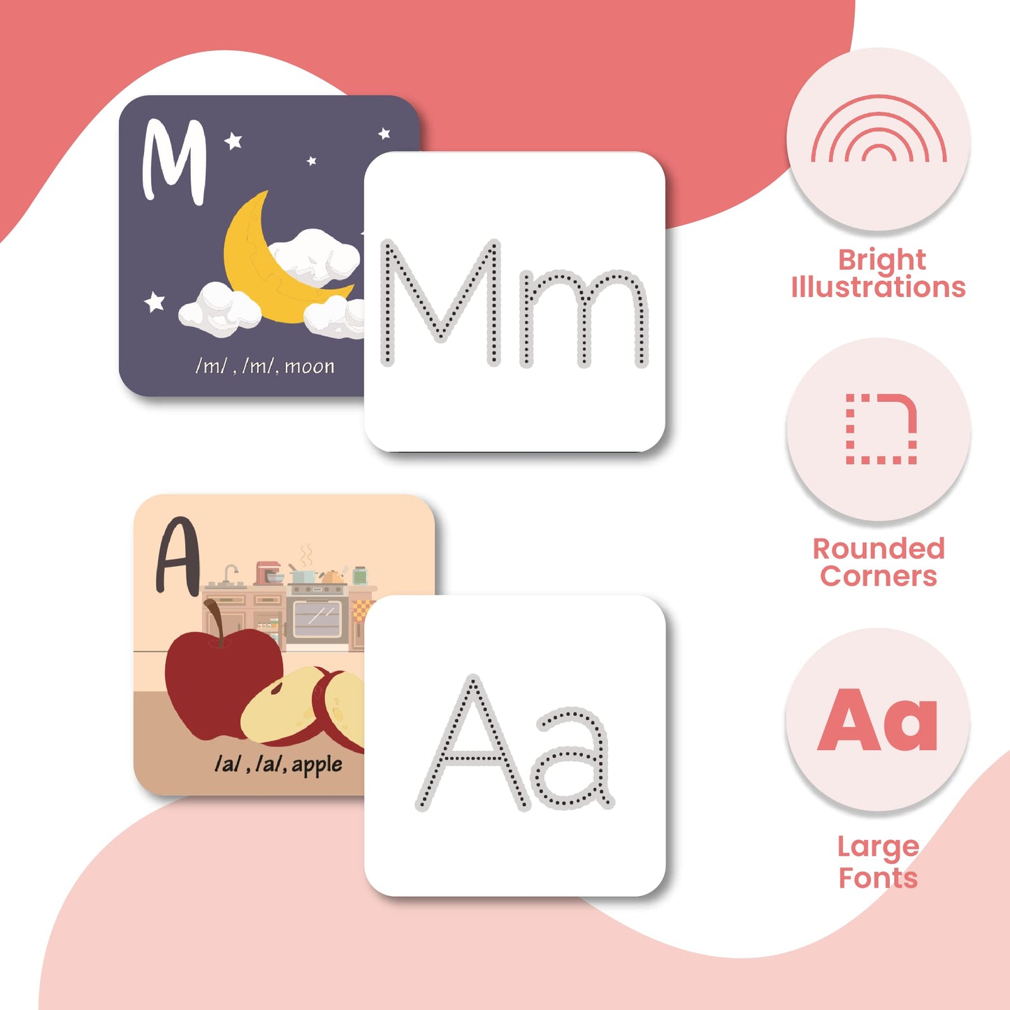 The Curious Bees Flash Cards - High Contrast New Born Anti-Glare Cards & Other Variants