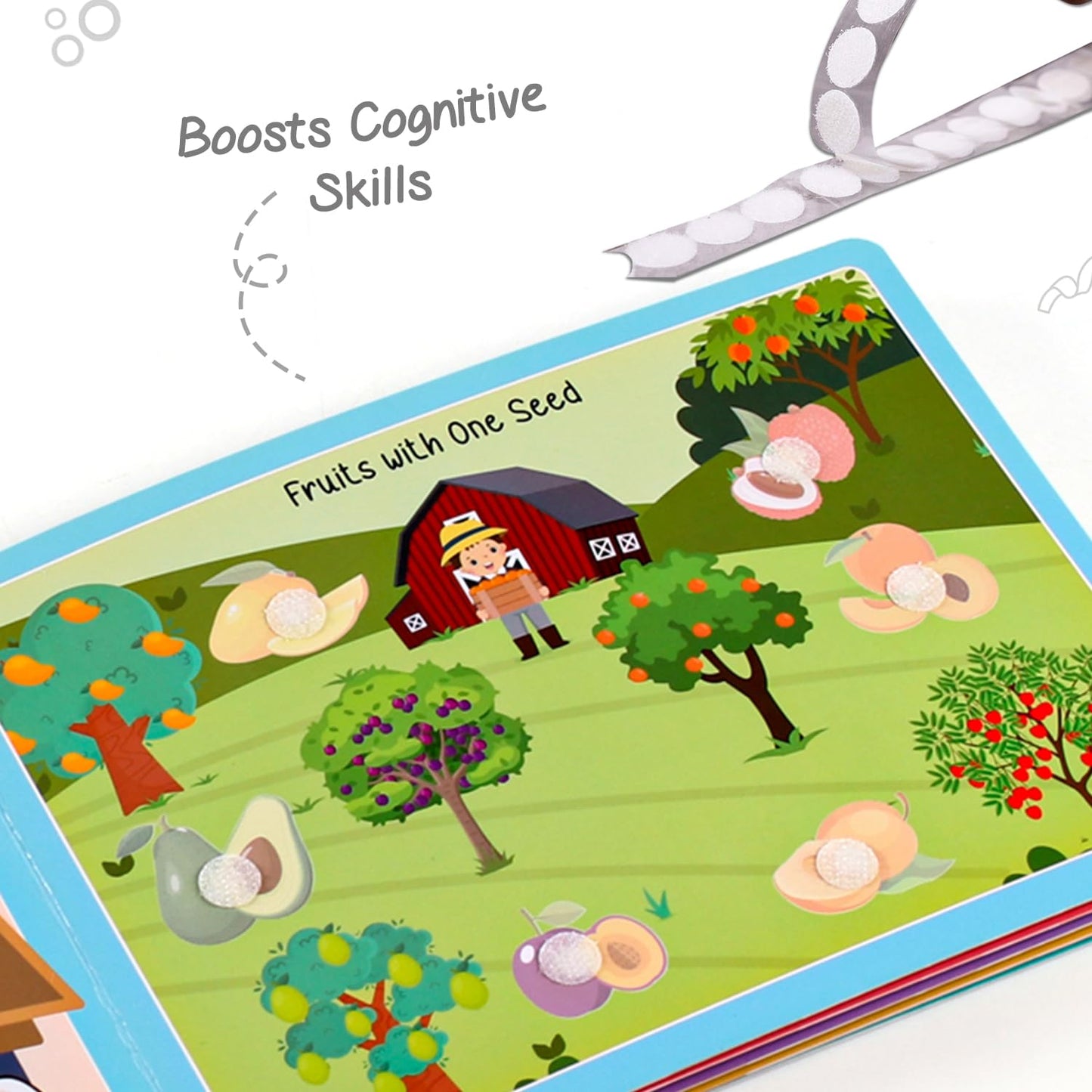 Intelliskills Premium Pick N' Stick Food Activity Busy Book