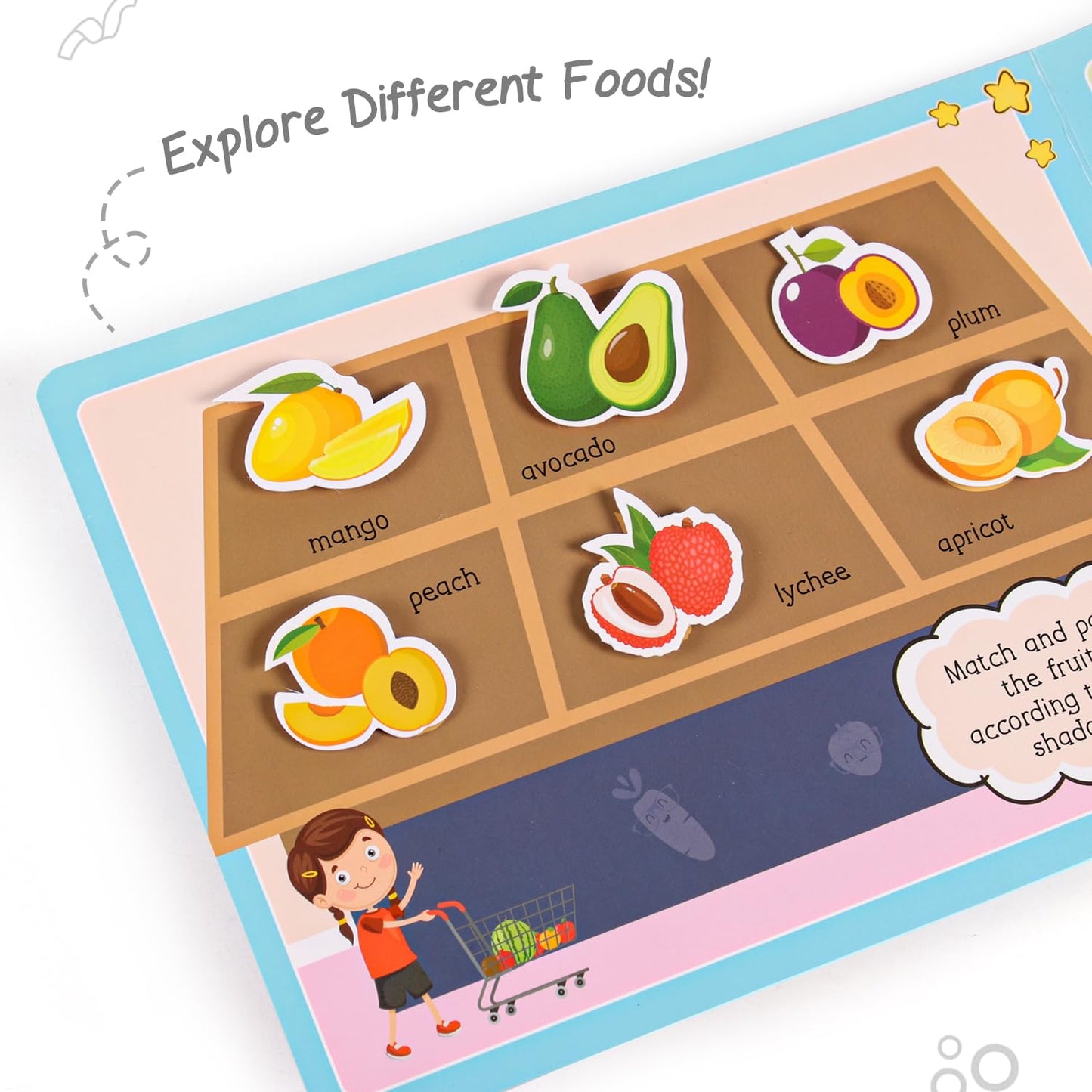 Intelliskills Premium Pick N' Stick Food Activity Busy Book