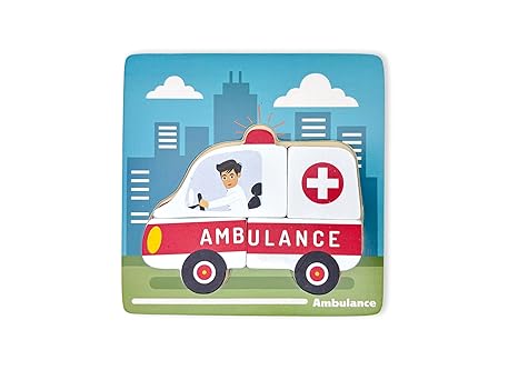 Open Ended Toddler's First 6 in 1 Puzzle - Vehicles - Aaram Parents