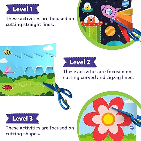 Skillmatics Snip Snip- Scissor Skills Activity Book - Multithemed - Aaram Parents