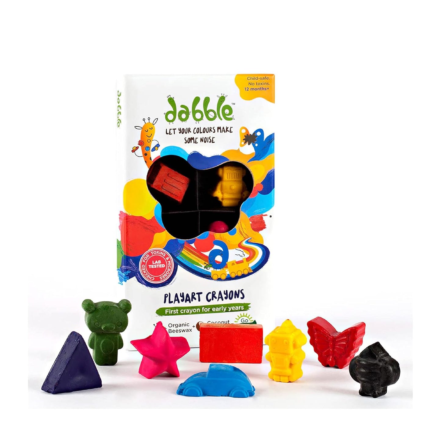 Dabble Organic Beeswax Crayons - Aaram Parents