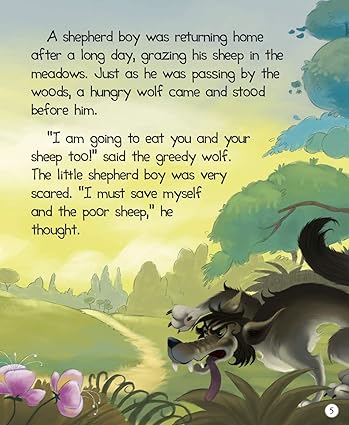 Story book: Aesops Fables- All-time Treasured Stories for Children ( Large Print) - Aaram Parents
