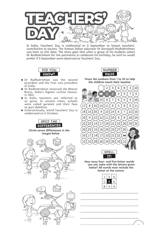 Festivals and Celebrations of India: Activity Book