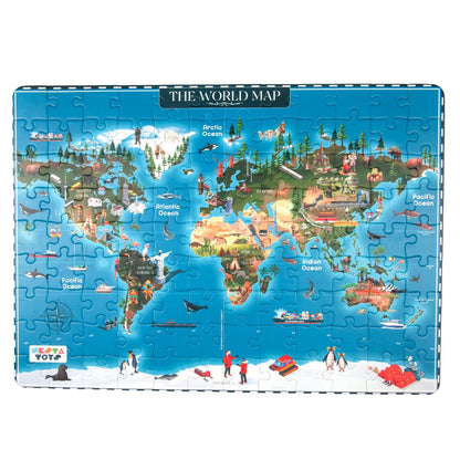 Nesta Toys - Educational Jumbo Jigsaw Puzzles (108 Pcs) - 4 Variants: Periodic Table, Solar System, World Map & Aquatic Life