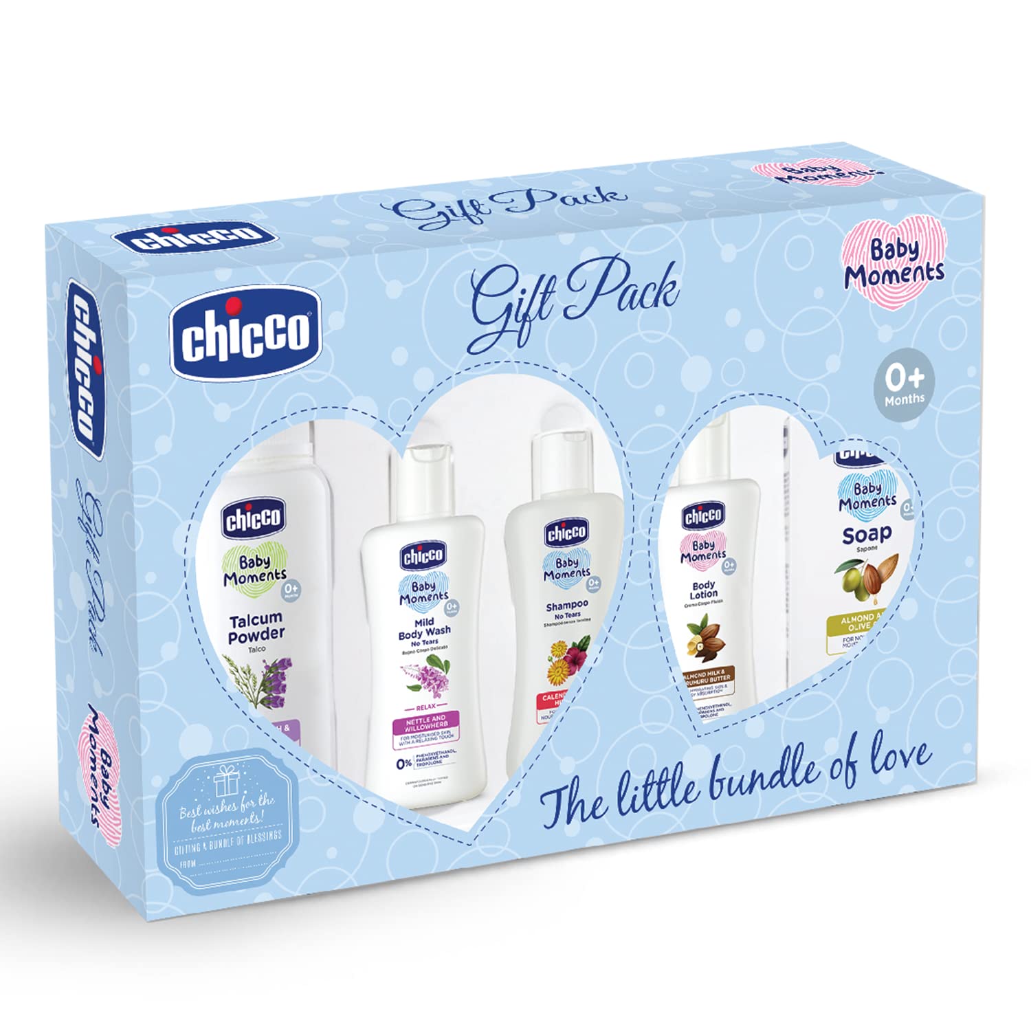 Chicco Baby Moments Essential Set Pink, Gift Set for Babies, 0m+