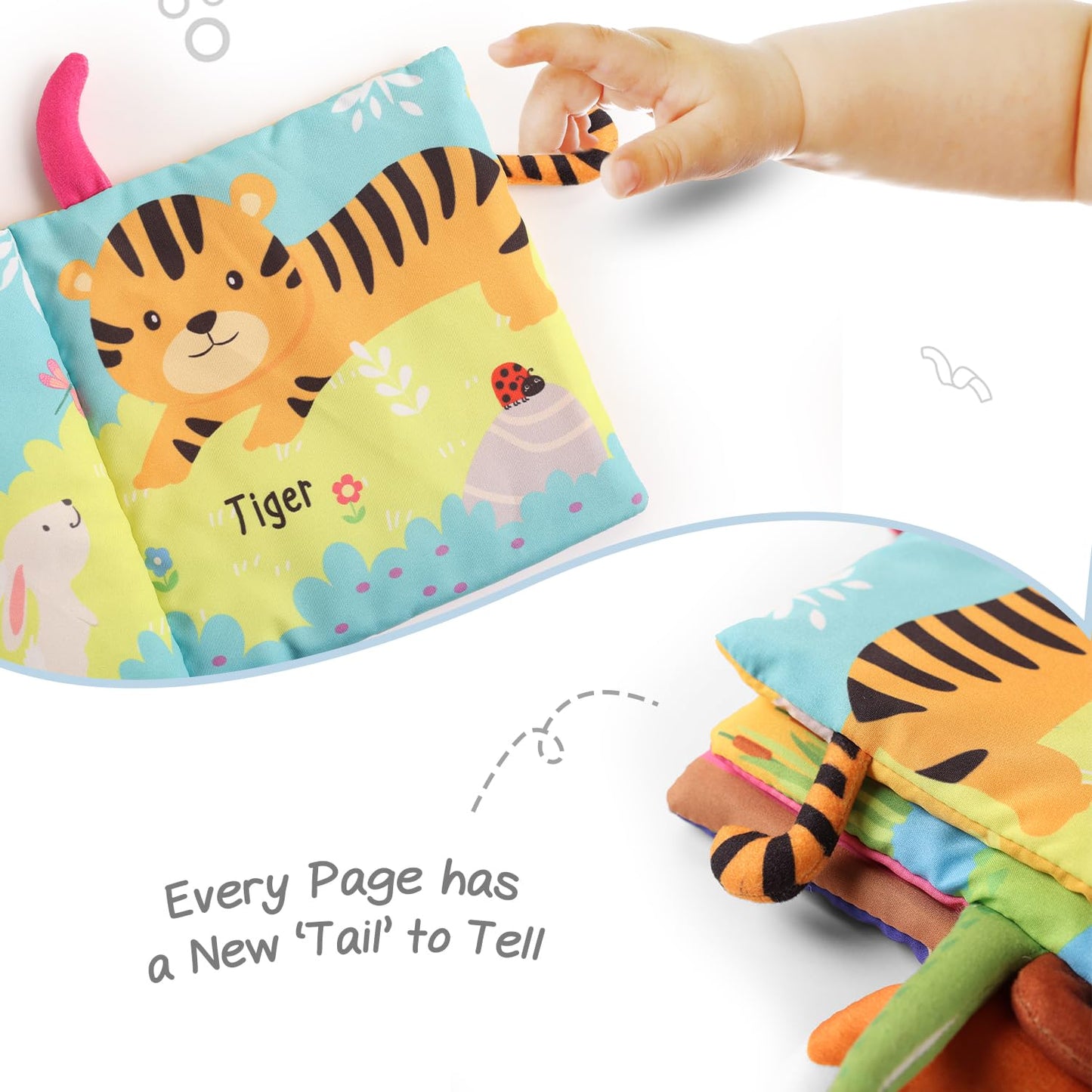 Intellibaby Sensory Book for Babies ( Farm Tails and Wild Tales Variants)