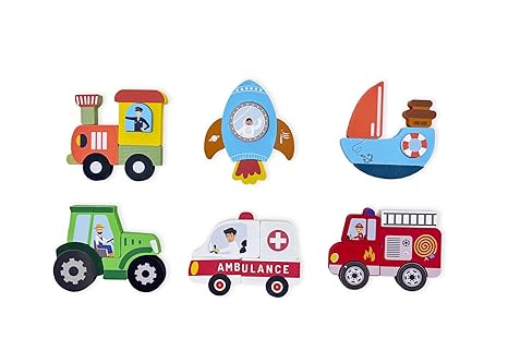 Open Ended Toddler's First 6 in 1 Puzzle - Vehicles - Aaram Parents