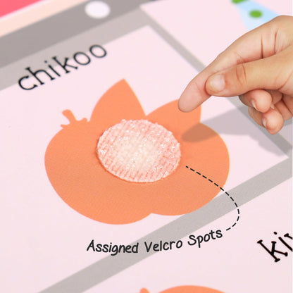 Intelliskills Premium Pick N' Stick Food Activity Busy Book
