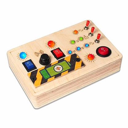 Clapstore Toys Montessori Toggle Play Busy Board - Aaram Parents