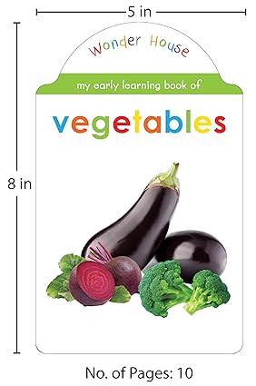 My Early Learning Book of Vegetables: Attractive Shape Board Books For Kids - Aaram Parents