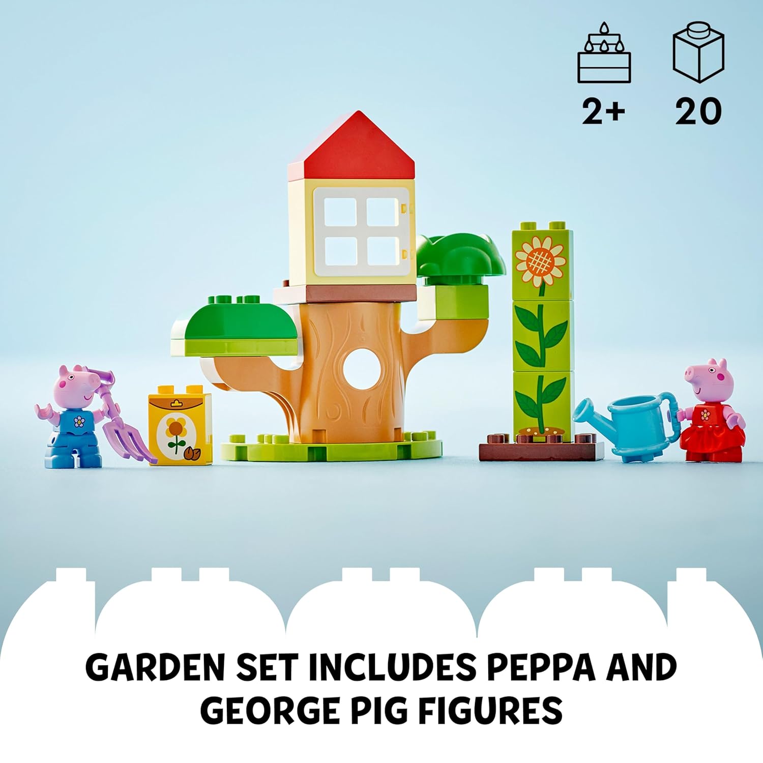 LEGO DUPLO Peppa Pig Garden and Tree House Toy - Aaram Parents