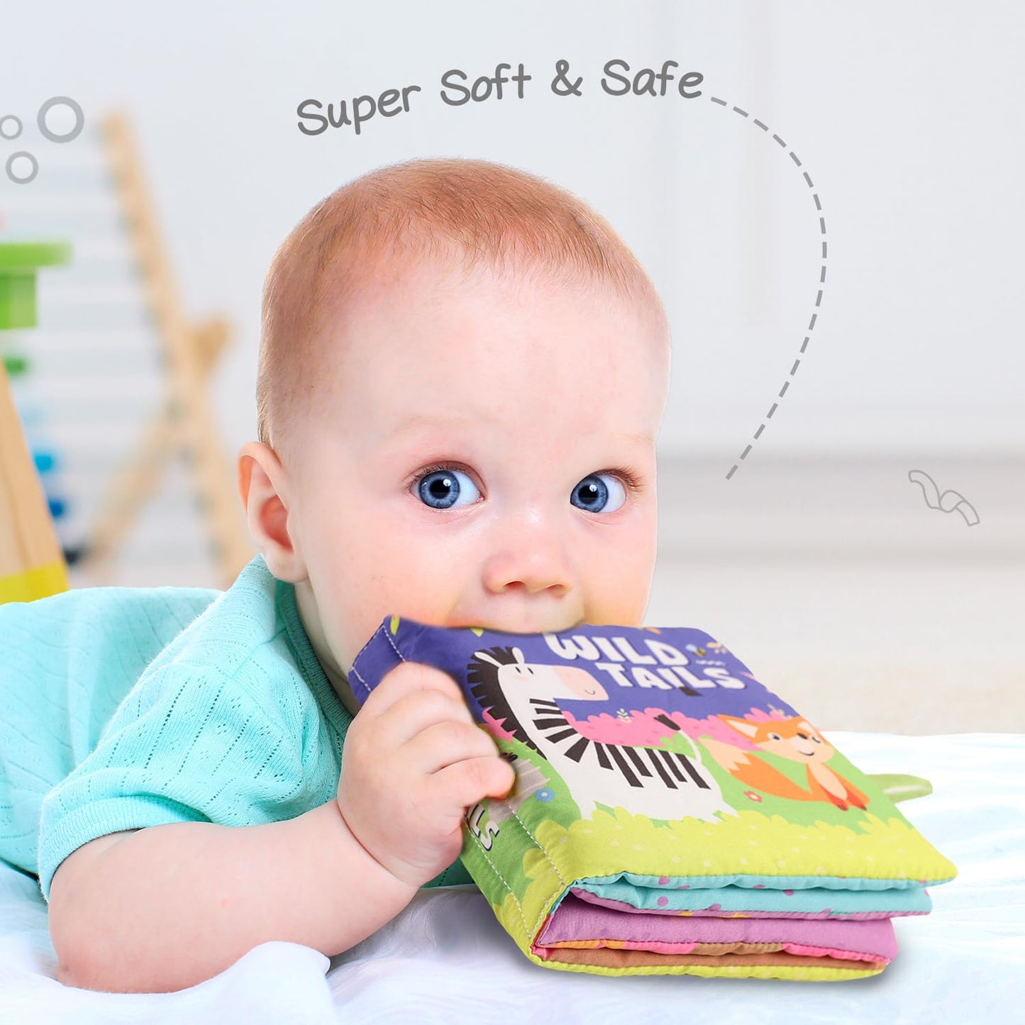 Intellibaby Sensory Book for Babies ( Farm Tails and Wild Tales Variants)