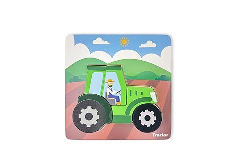 Open Ended Toddler's First 6 in 1 Puzzle - Vehicles - Aaram Parents