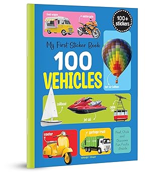 My First 100 Vehicles Stickers