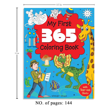 My First 365 Coloring Book: Jumbo Coloring Book For Kids (With Tear Out Sheets)