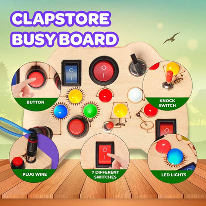 Clapstore Toys Tinker Pad Montessori Busy Board - Aaram Parents