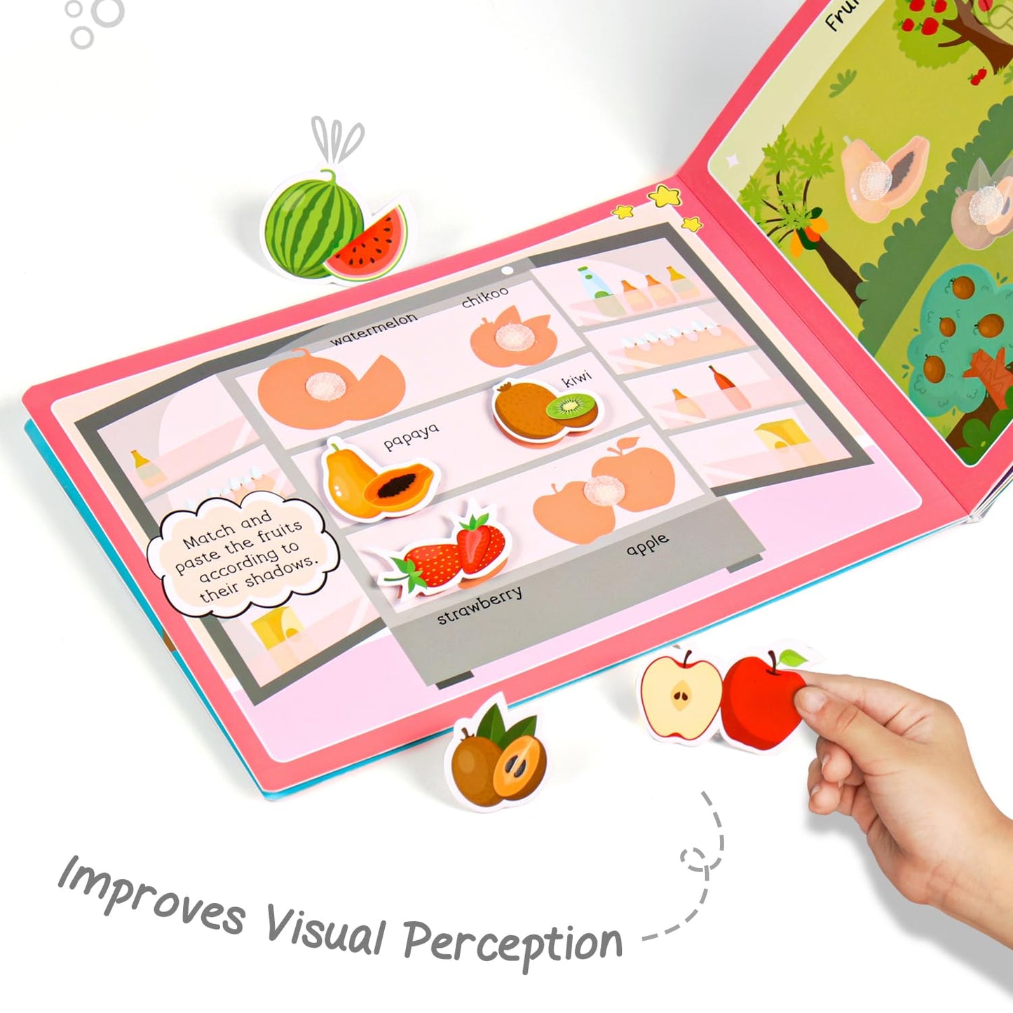 Intelliskills Premium Pick N' Stick Food Activity Busy Book