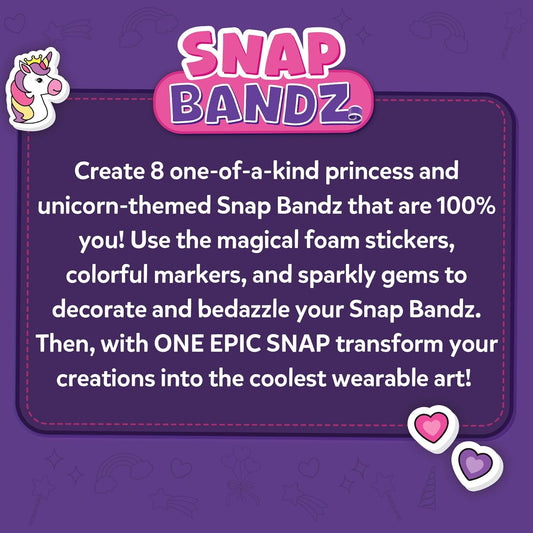 Skillmatics Craft Activity - Snap Bandz Unicorns & Princesses