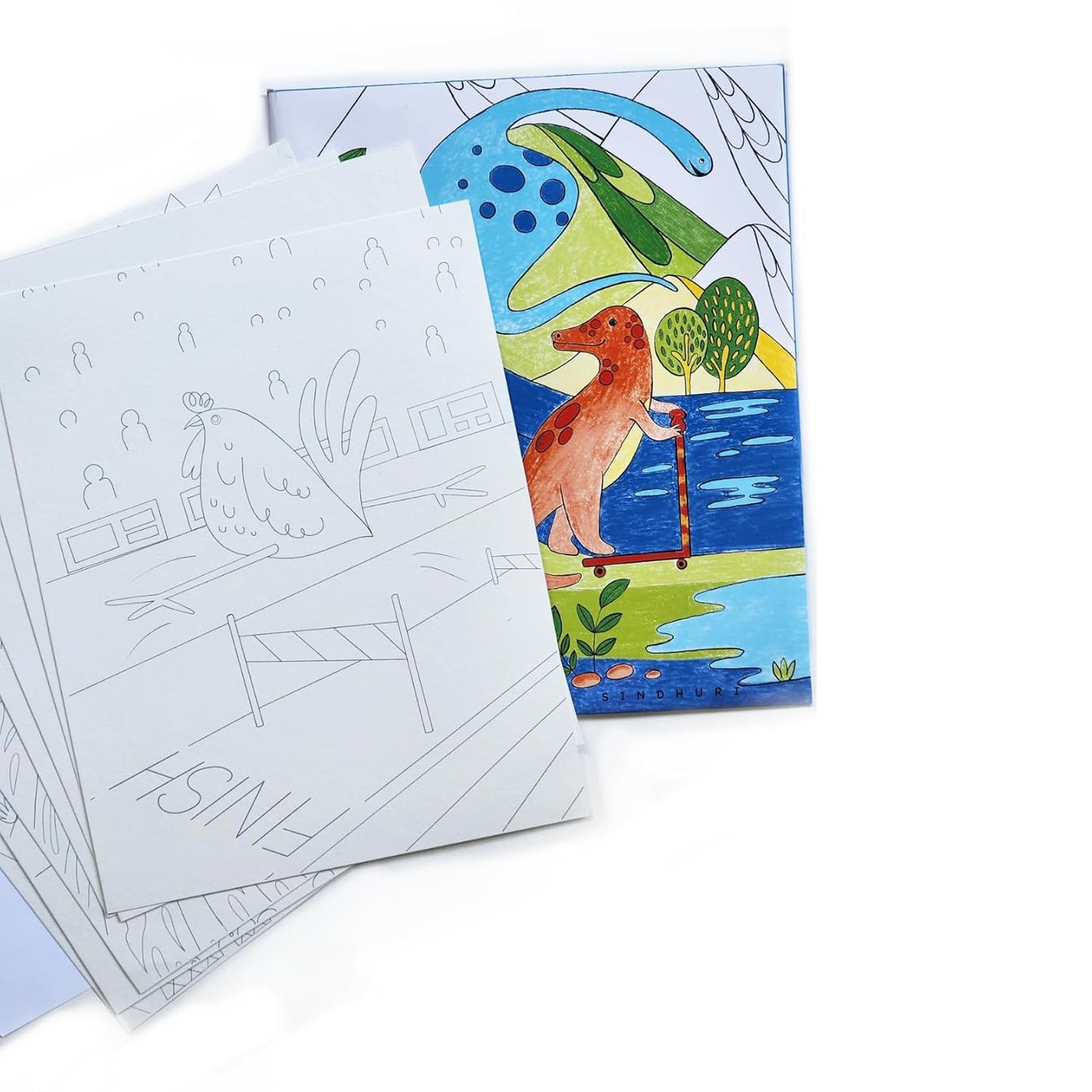 Little Boto Project - Sports All Day Kids Coloring Pages - 8.25 x 10.5 Inches, 8 Sheets Pack