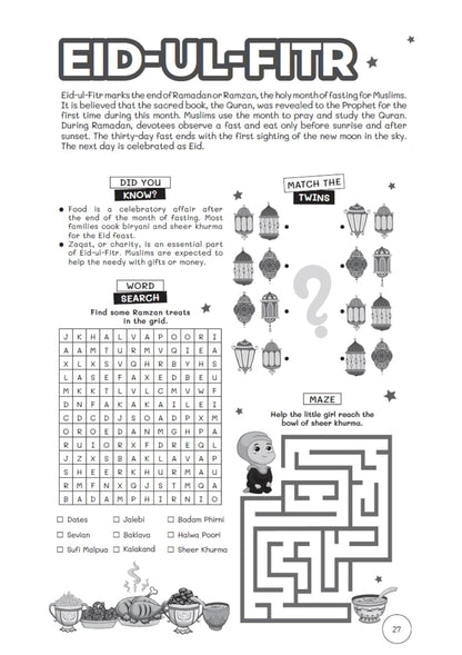 Festivals and Celebrations of India: Activity Book