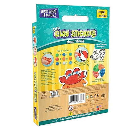 Imagimake DIY Clay Stickers Craft Kit- 3 Variants - Aaram Parents