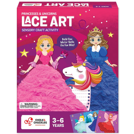 Chalk & Chuckles- Lace Art Princess Unicorn