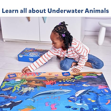 Skillmatics Piece & Play - Underwater Animals Jigsaw Puzzle - Aaram Parents