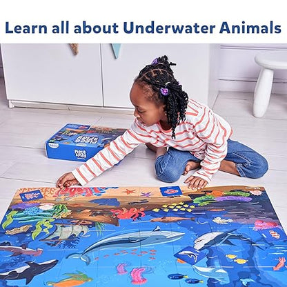 Skillmatics Piece & Play - Underwater Animals Jigsaw Puzzle - Aaram Parents