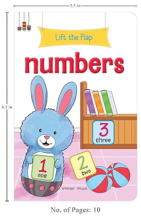 Lift the Flap - Numbers : Early Learning Novelty Board Book For Children - Aaram Parents