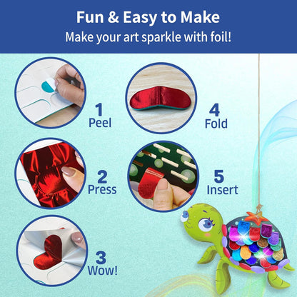 Chalk & Chuckles- Fabulous Foil Art - Sea Animals
