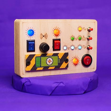 Clapstore Toys Montessori Toggle Play Busy Board - Aaram Parents