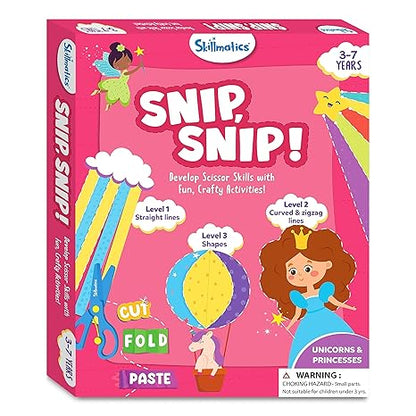 Skillmatics Art & Craft Kit - Snip, Snip Unicorns & Princesses - Aaram Parents