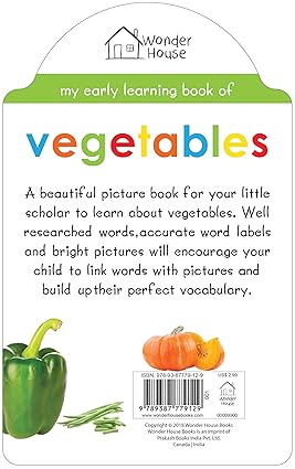 My Early Learning Book of Vegetables: Attractive Shape Board Books For Kids - Aaram Parents
