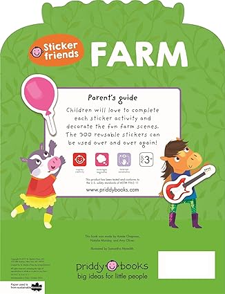 Sticker Friends: Farm [Paperback] Roger Priddy - Aaram Parents