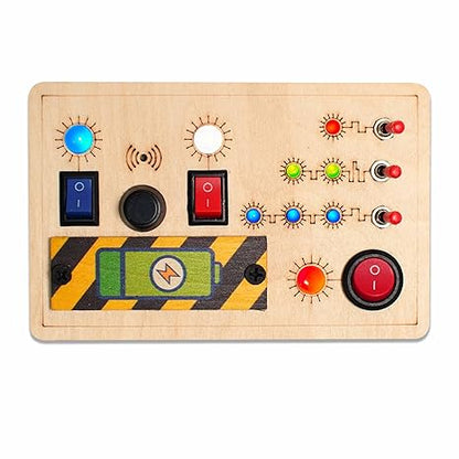 Clapstore Toys Montessori Toggle Play Busy Board - Aaram Parents